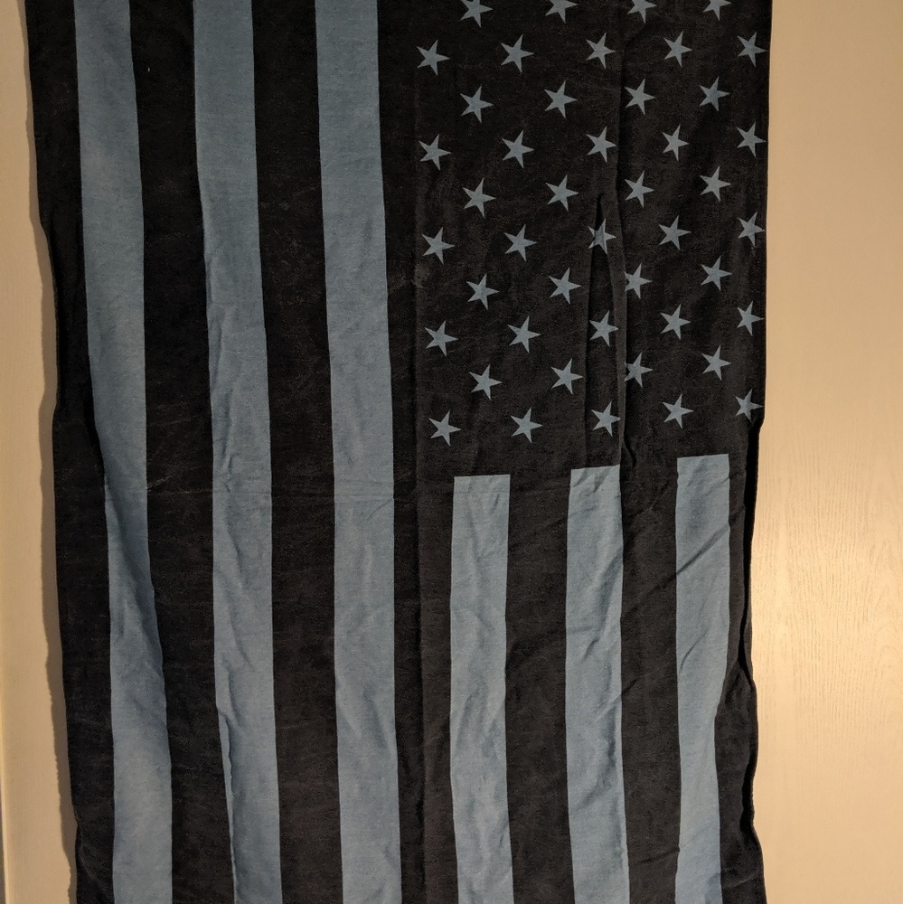 Blue American Flag Tapestry